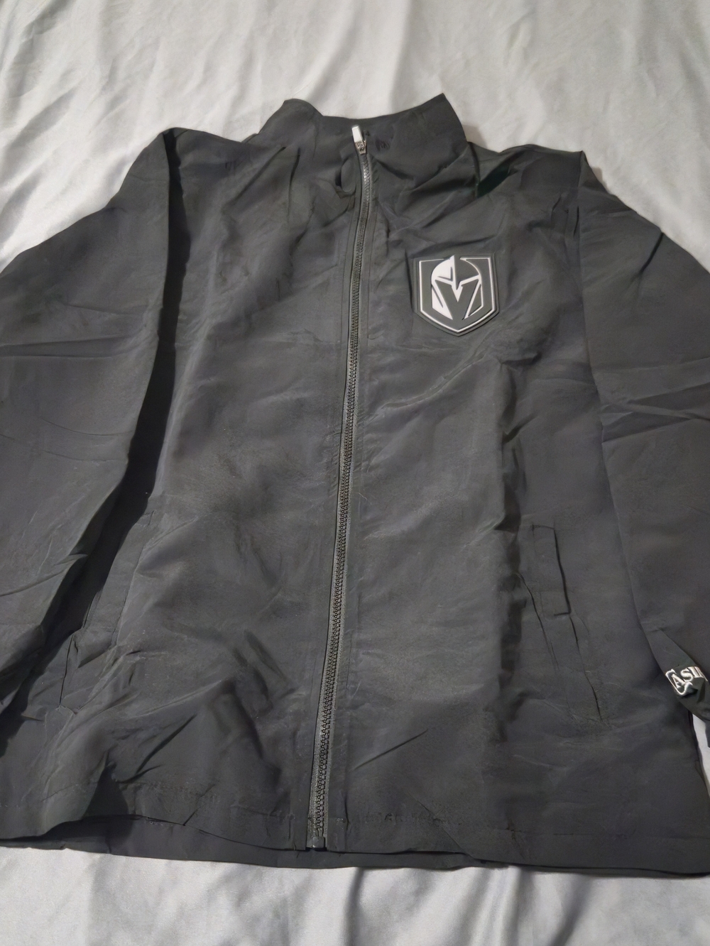 LAS VEGAS GOLDEN KNIGHTS NHL HOCKEY HOODED WINDBREAKER JACKET Med STATION CASINO